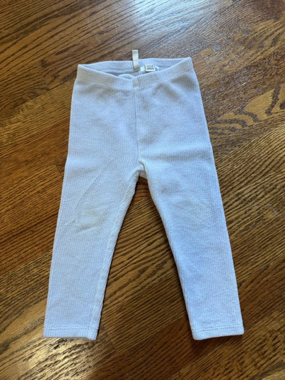 Janie and Jack Light Blue Ribbed Knit Leggings | 12-18 Months